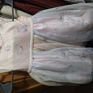 Pink Butterfly and Unicorn Dress